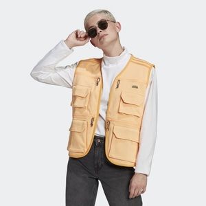 ADIDAS R.Y.V. piqué gilet - Orange Vest NWT